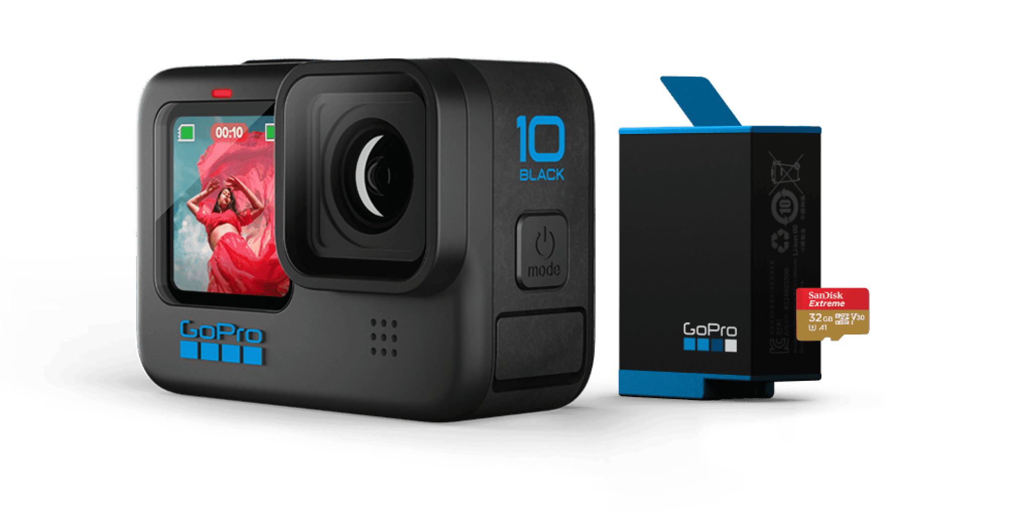 HERO10 Black 5.3K Video 23MP Action Camera & Bundle GoPro