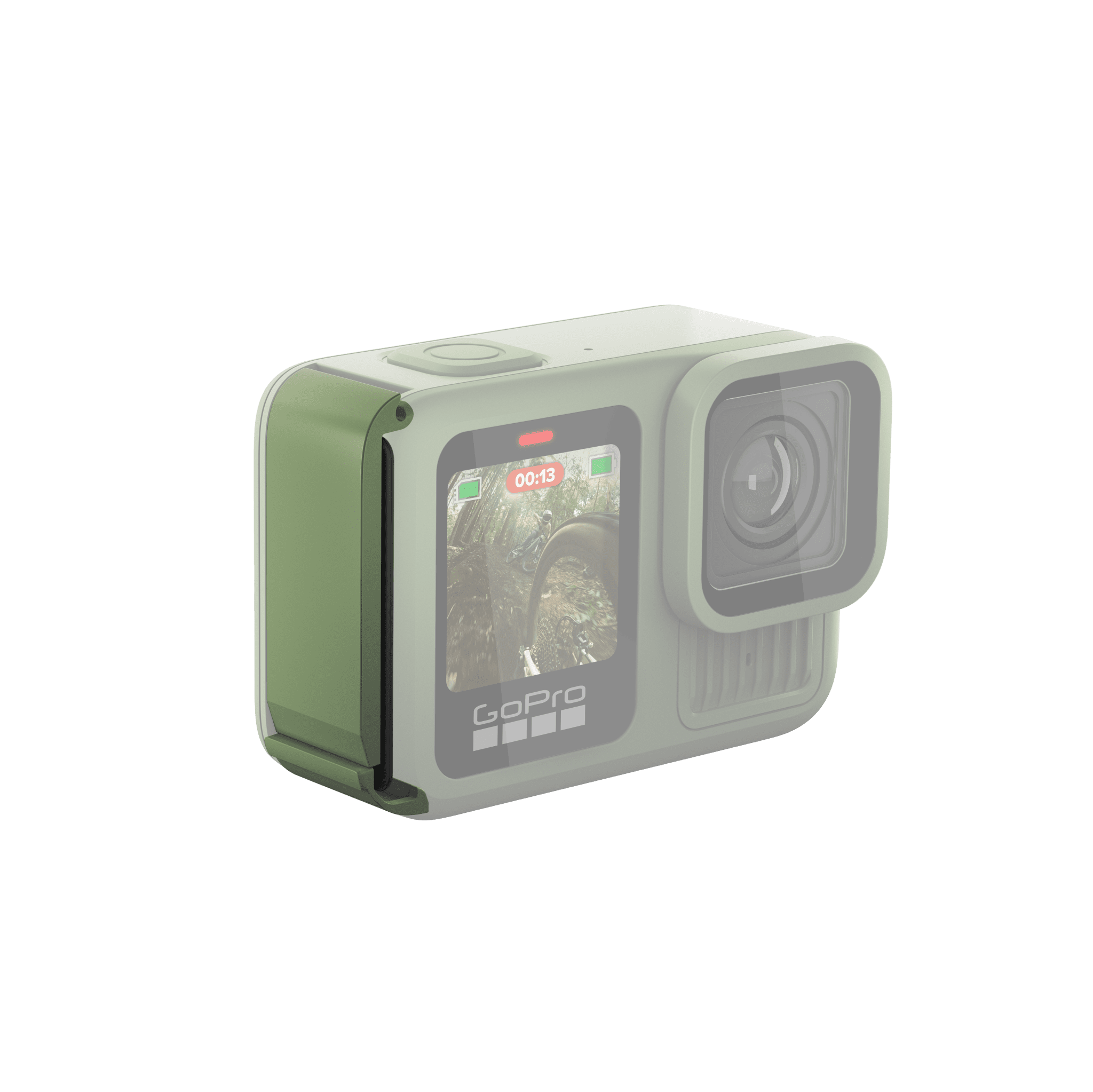 Replacement Camera Battery Door in Forest Green | GoPro