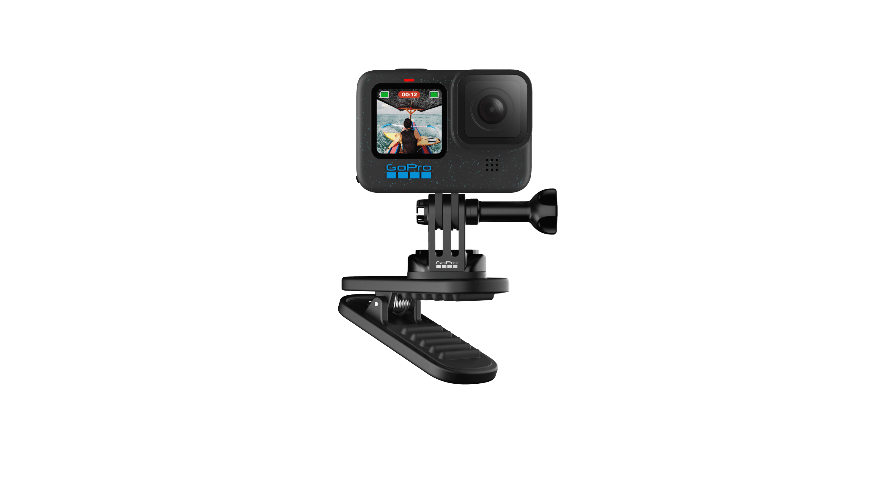 Vhbw Kit Fissaggio Action Cam: Clip A Sgancio Rapido + Vite | Compatibile GoPro Hero 4, 3, 3+ | Nero