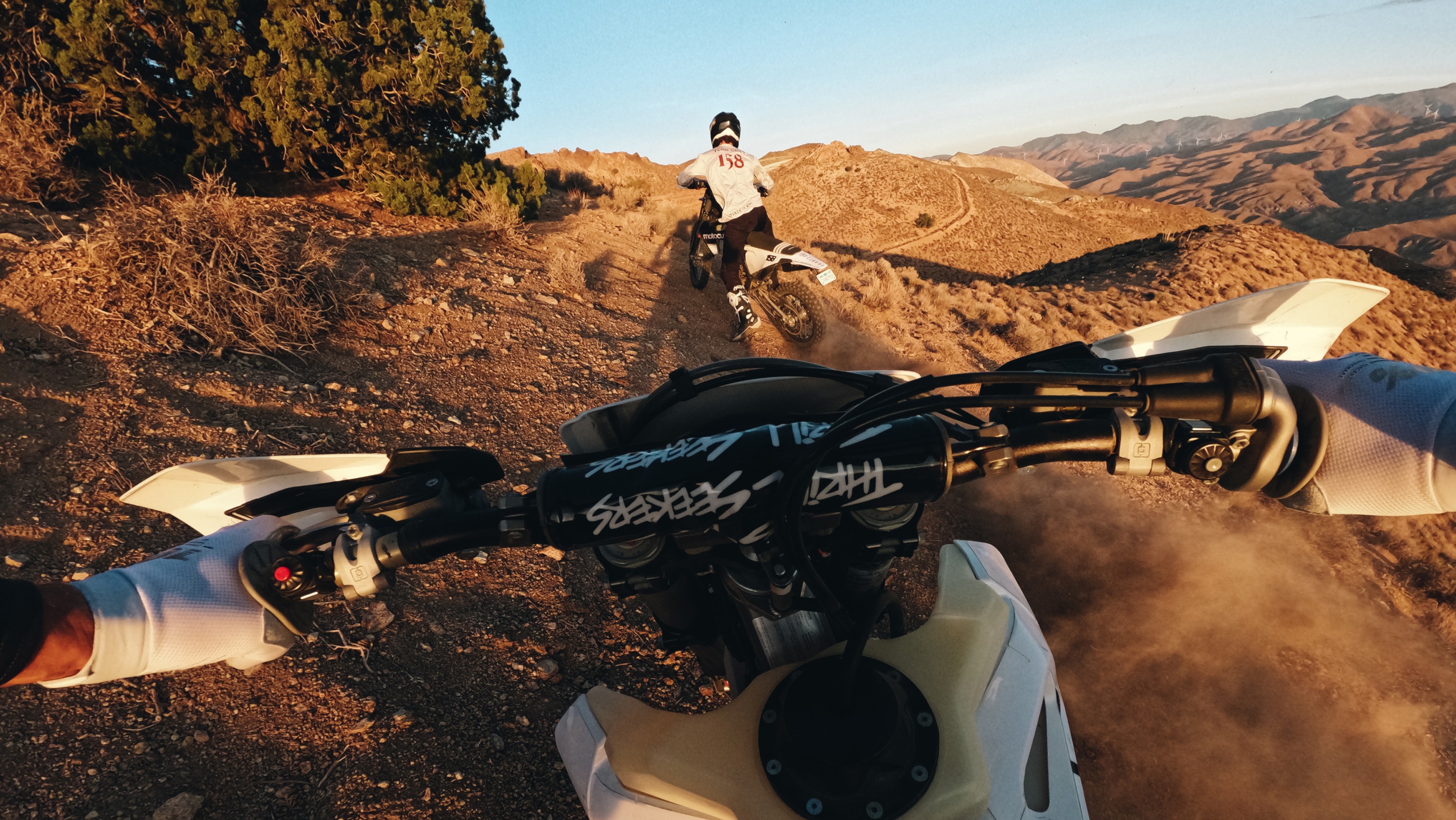 dirt bike riding POV from GoPro Chesty - Action Camera Body Mount