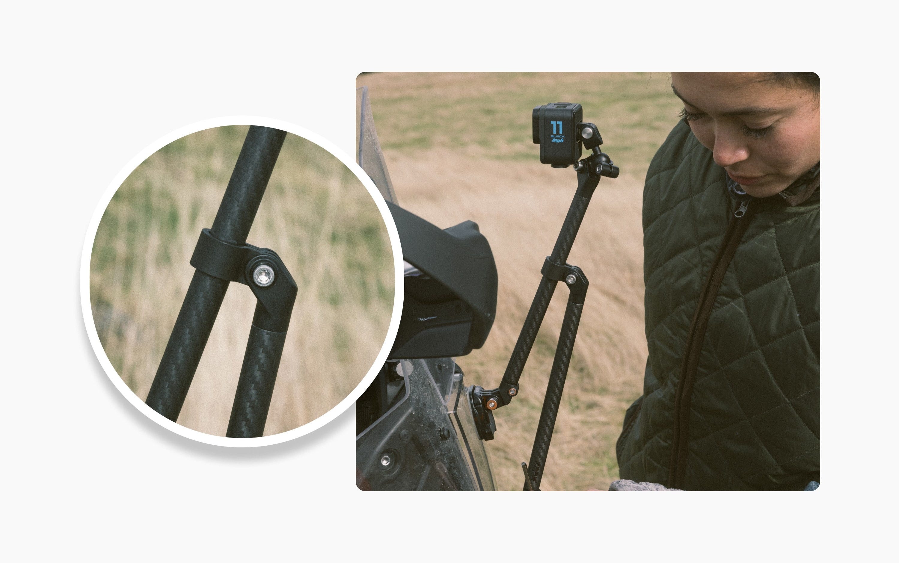 Boom + Adhesive Mounts Create more