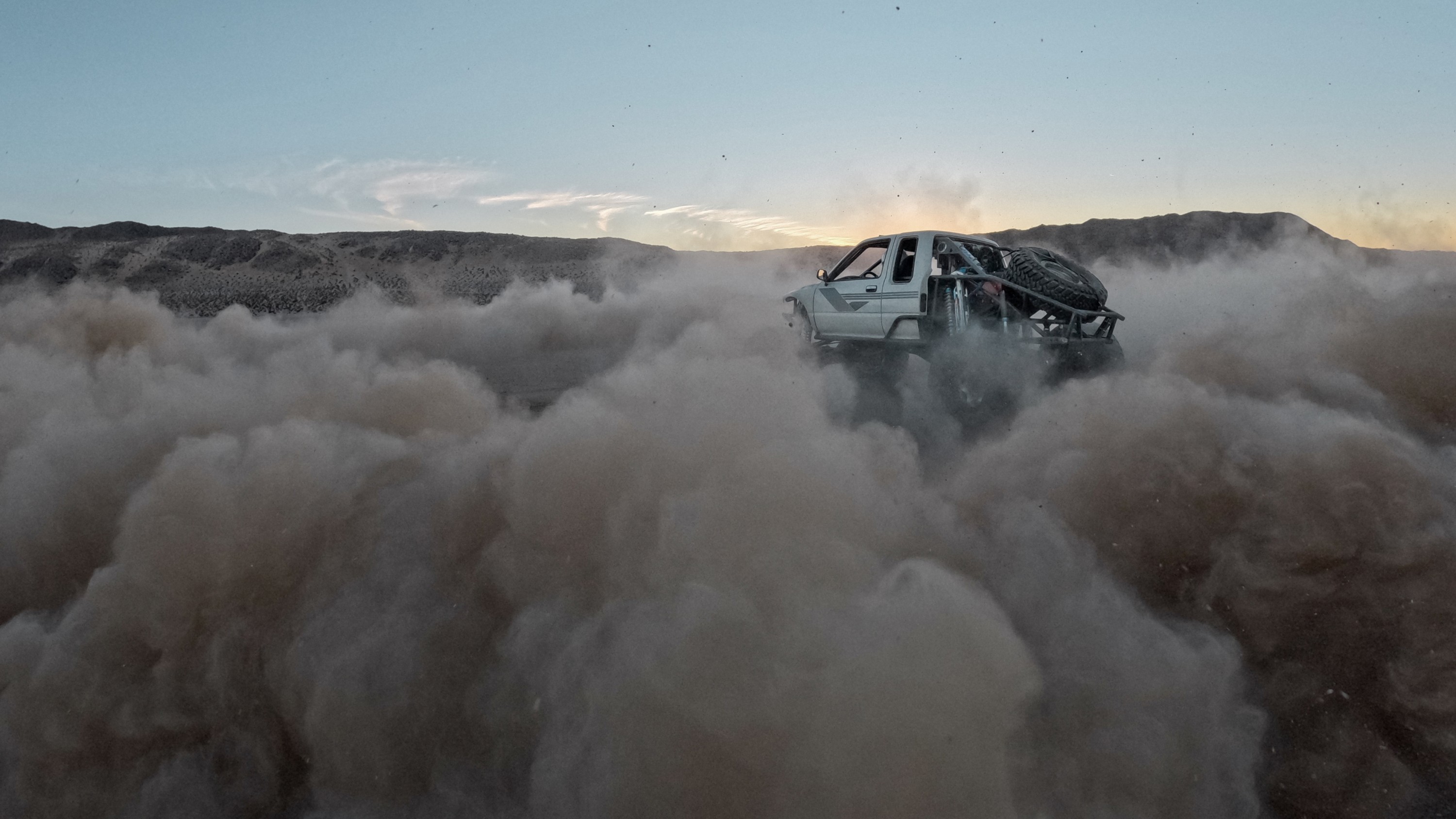 GoPro camera POV mounted to car hood with Adhesive Sticky Mount