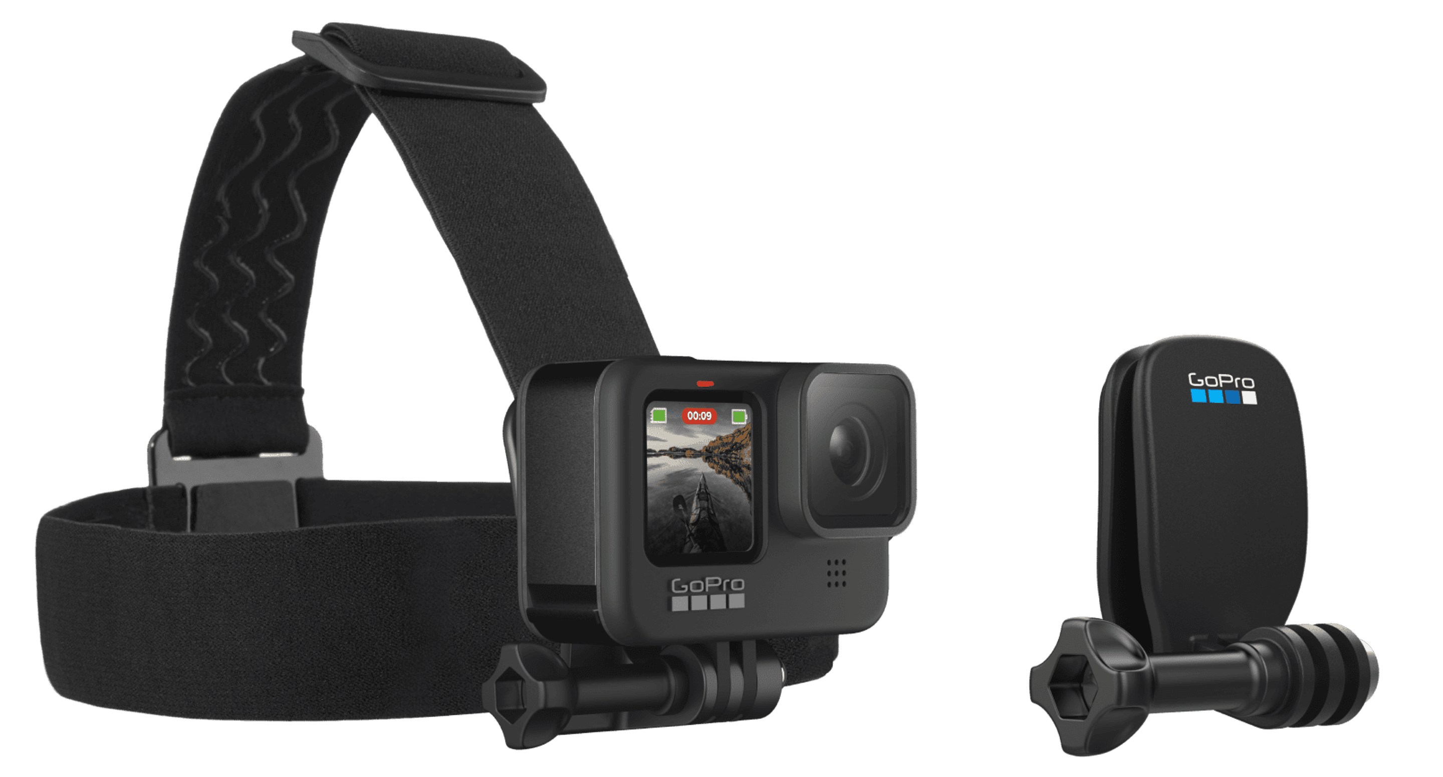 Head Strap & QuickClip Camera Head Mount GoPro