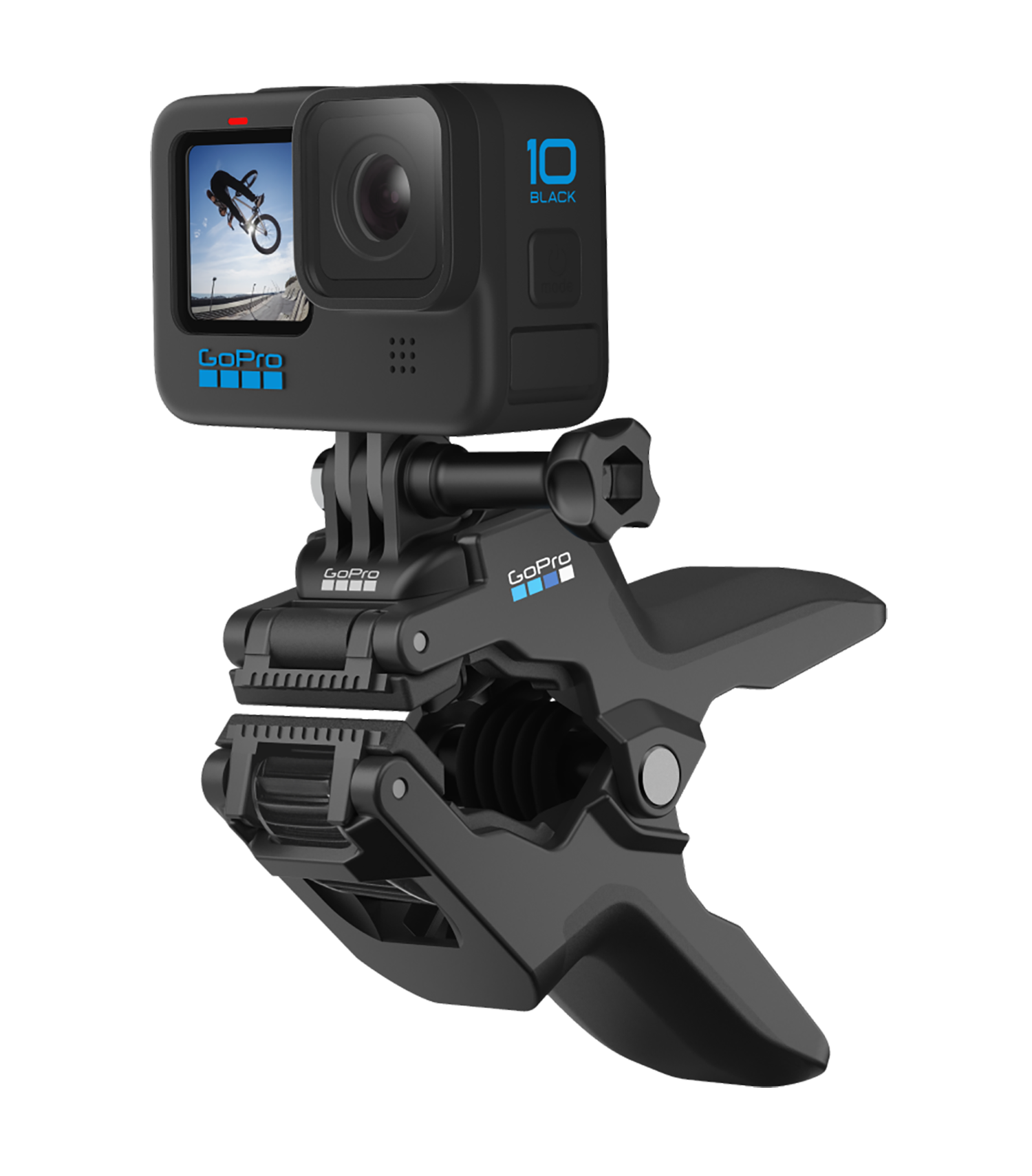 thumbnail interactive-video image 1 of Caddie Buddy Clamping Camera Mount – Universal For SLR, GoPro, Canon – Mounts Anywhere 1 of 5