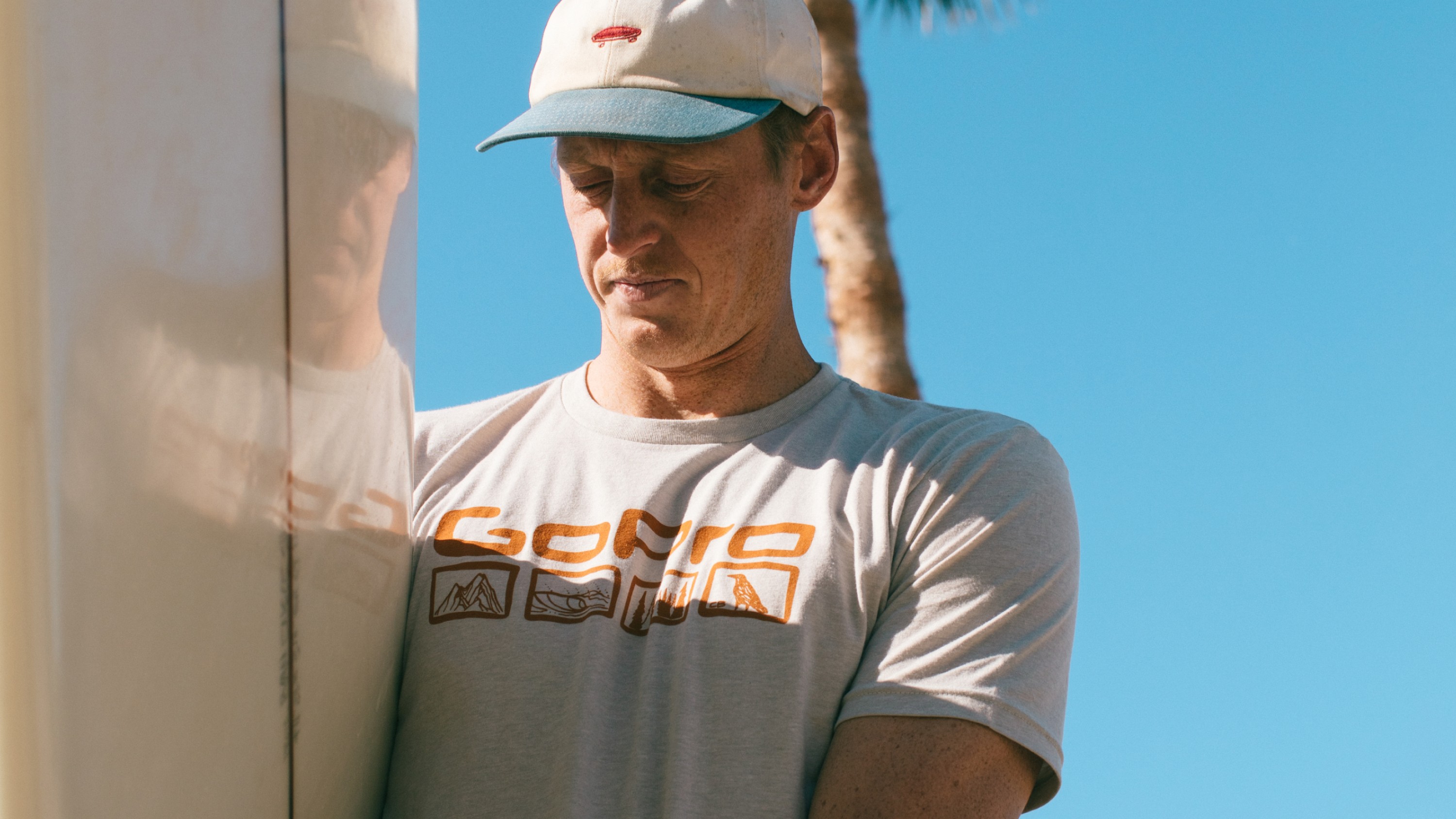 man wearing GoPro The Benchetler - Graphic Logo Tee