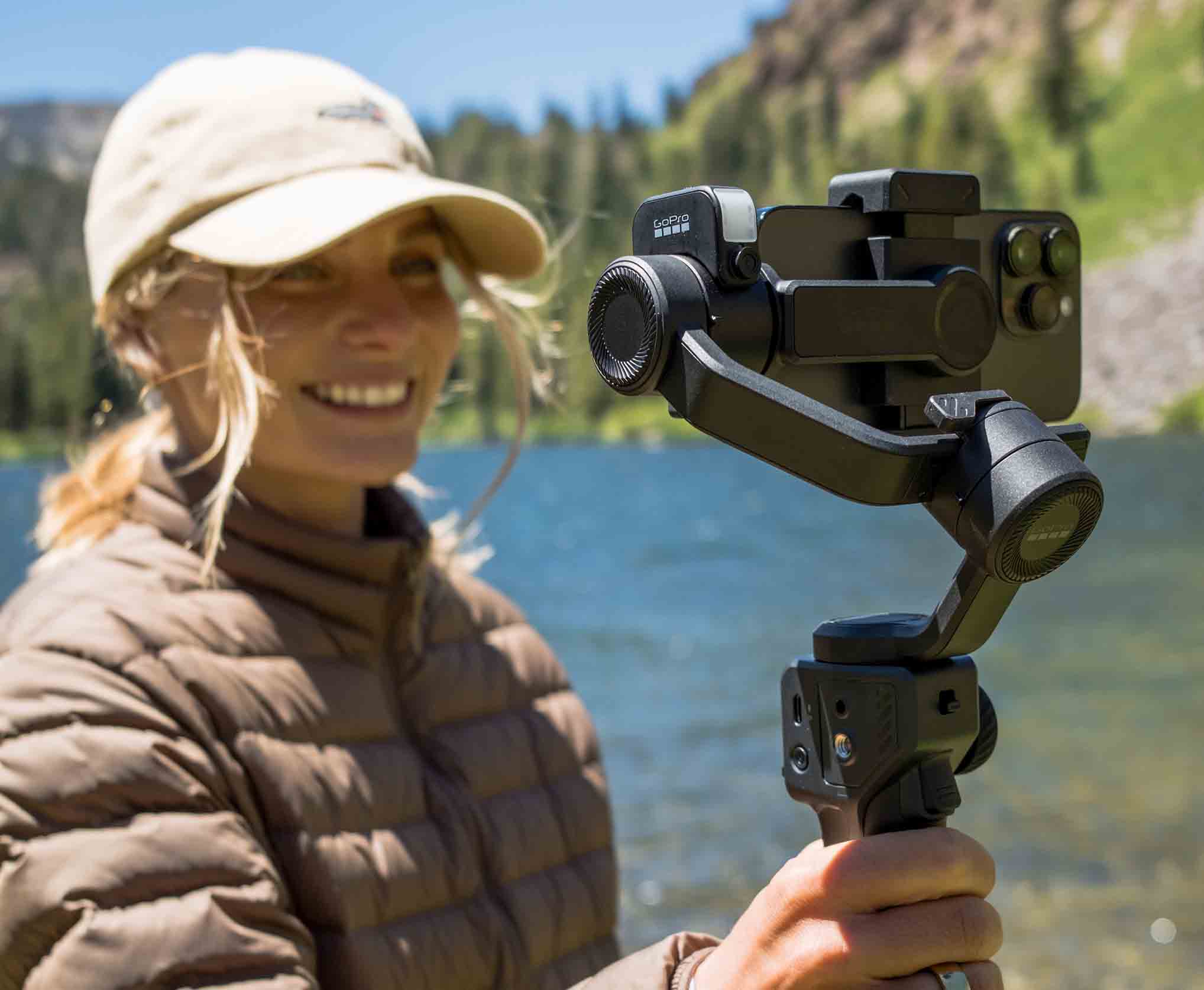 Fluid AI gimbal on a bridge
