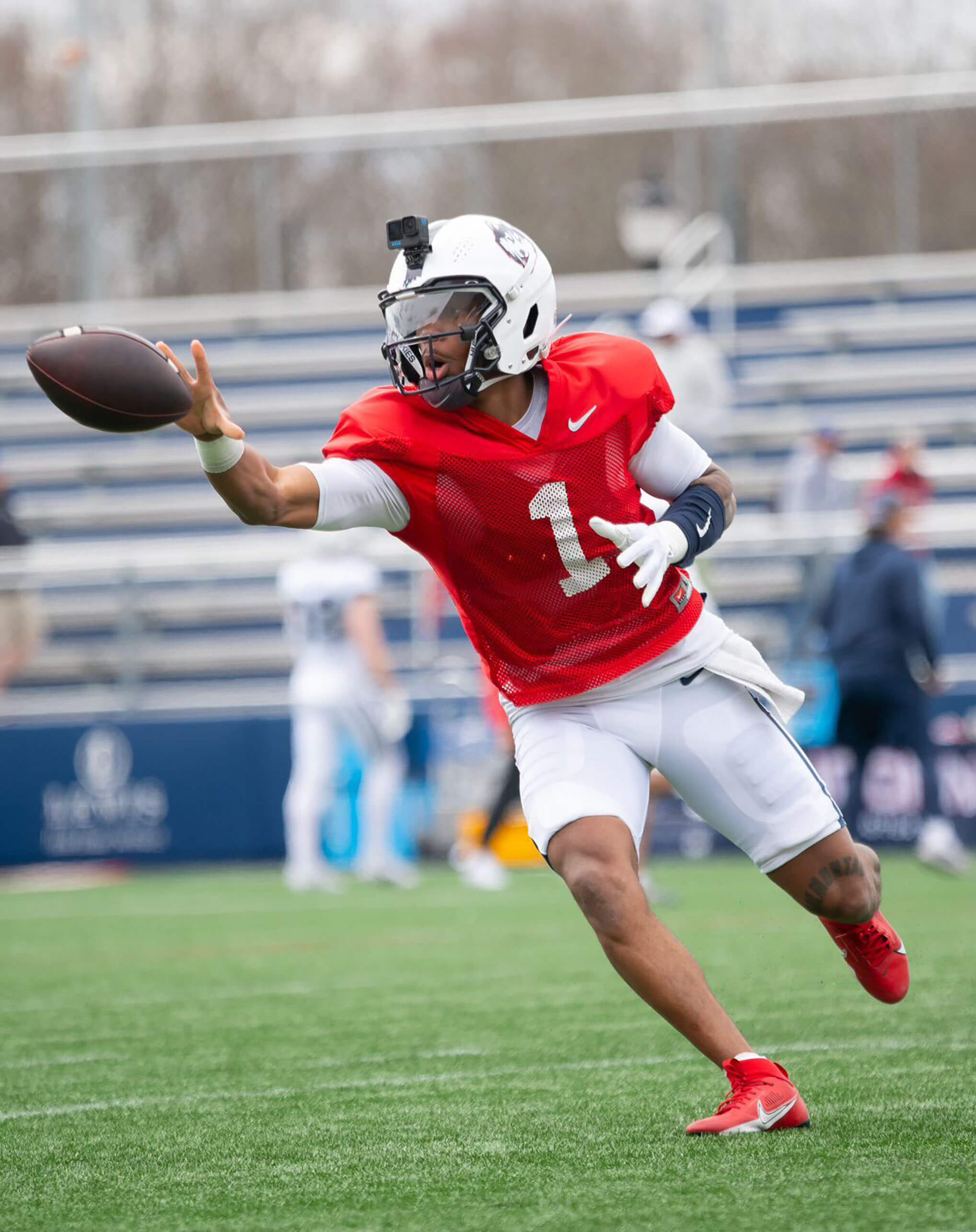 UConn Huskies Using GoPro Cameras on Football Helmets to Optimize Play  Reading