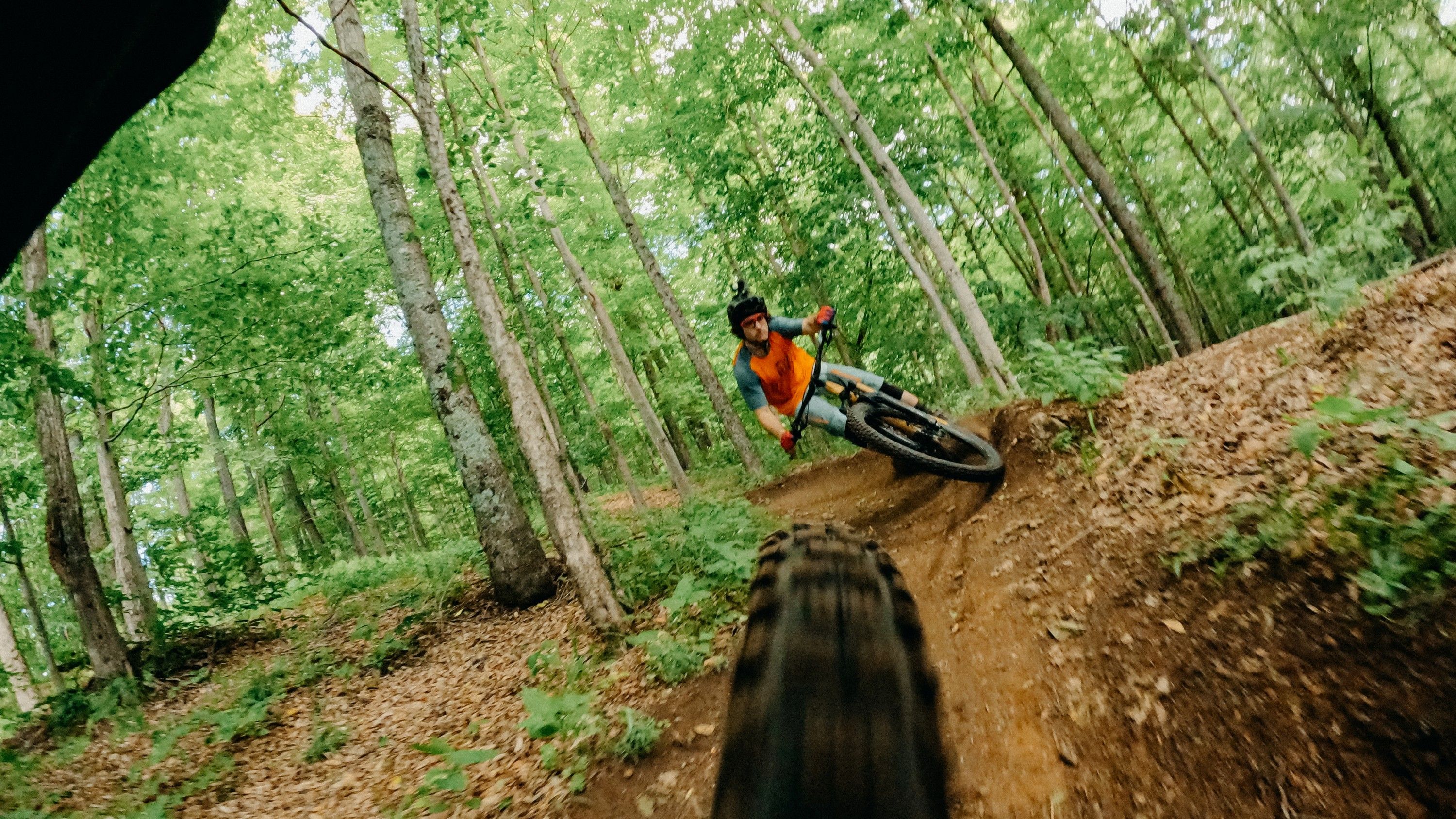 mountain biking POV from GoPro Seatpost Camera Mount