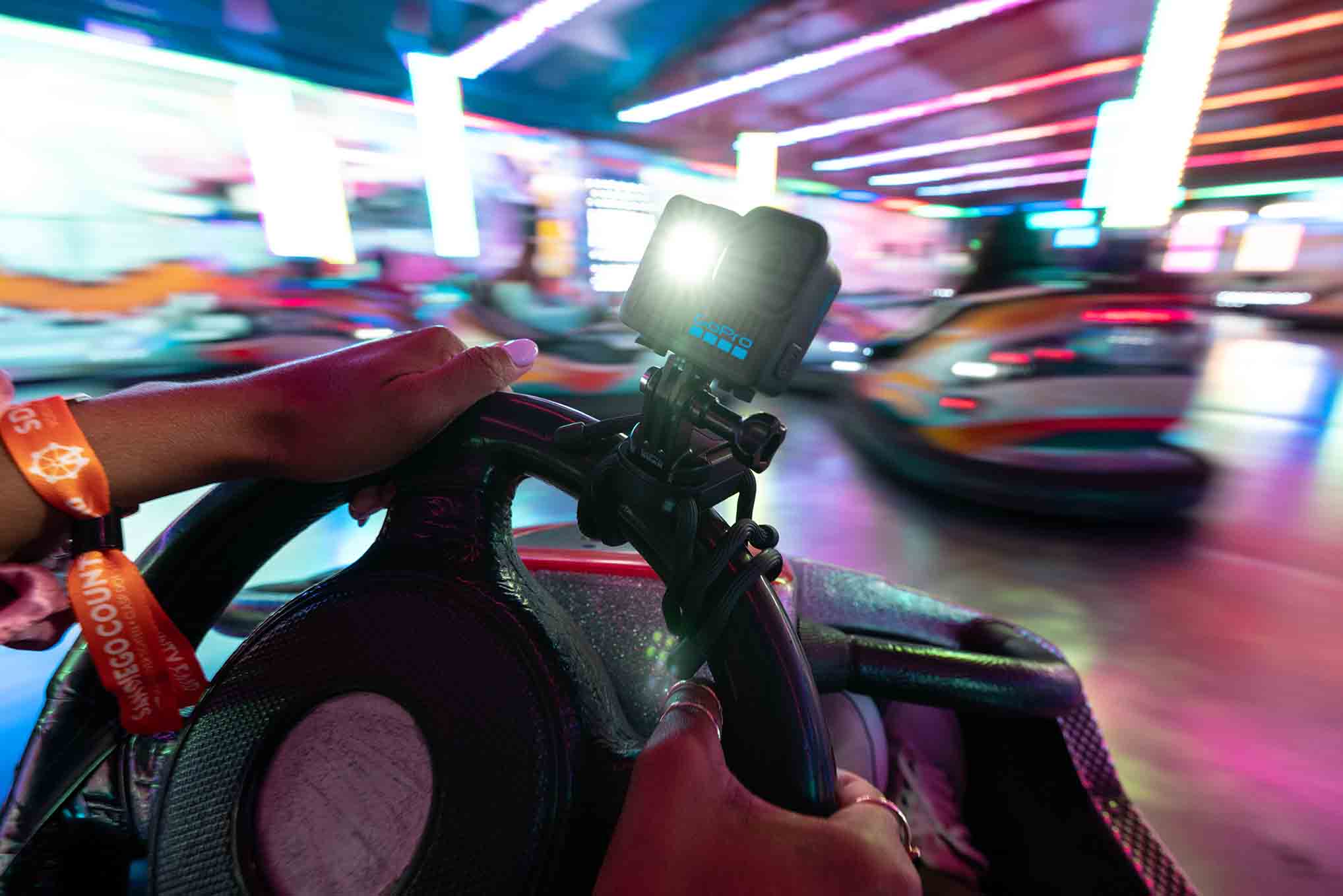 HERO LIT on bumper car