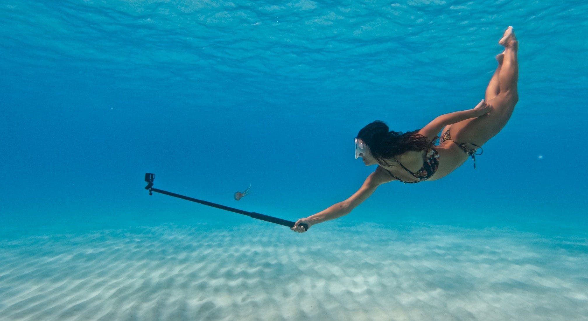 swim use with with GoPro El Grande - Camera Stick Extension Pole