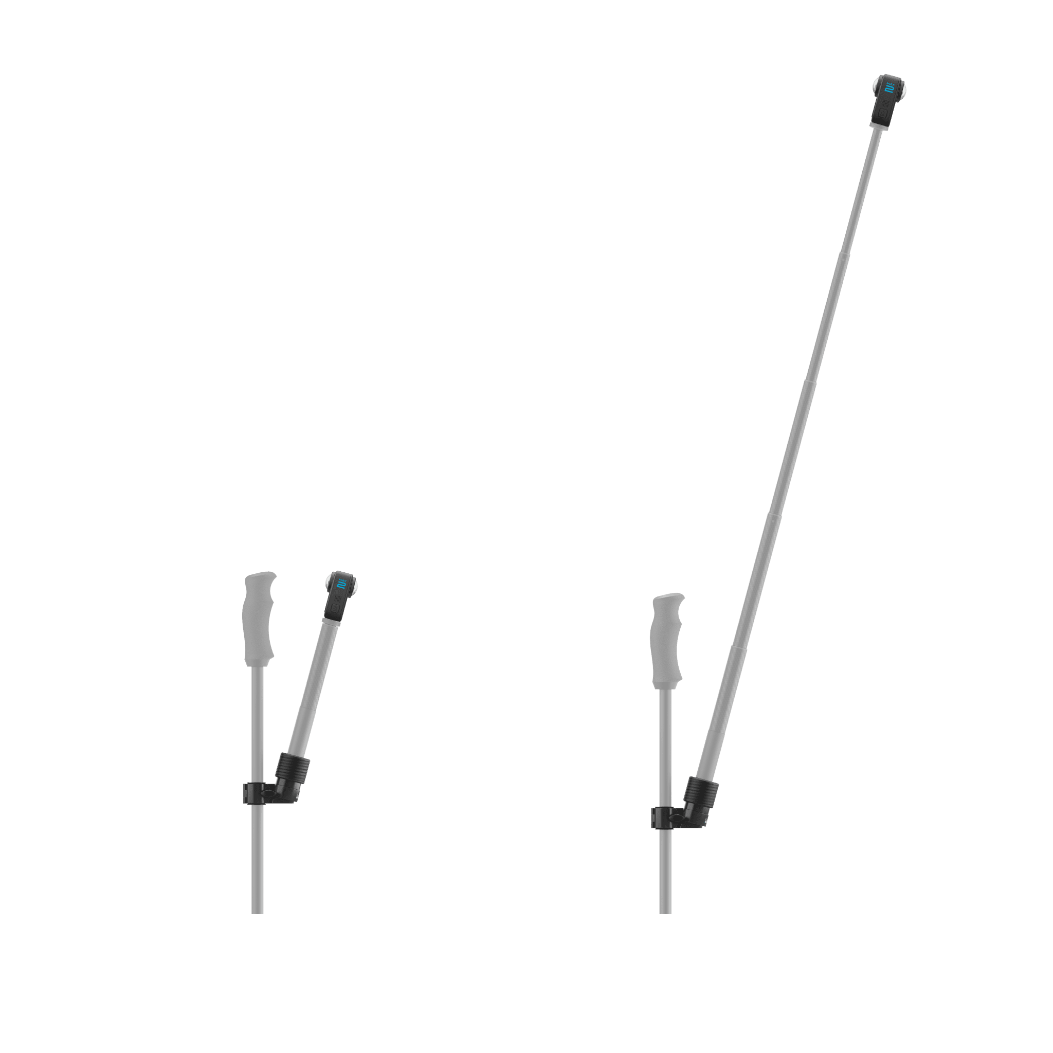 Support De Bâtons De Ski Pour Télésiège – Fixation Rapide, Léger, Universel – Compatible Tous Bâtons Et Remontées – Noir, Blanc, Transparent