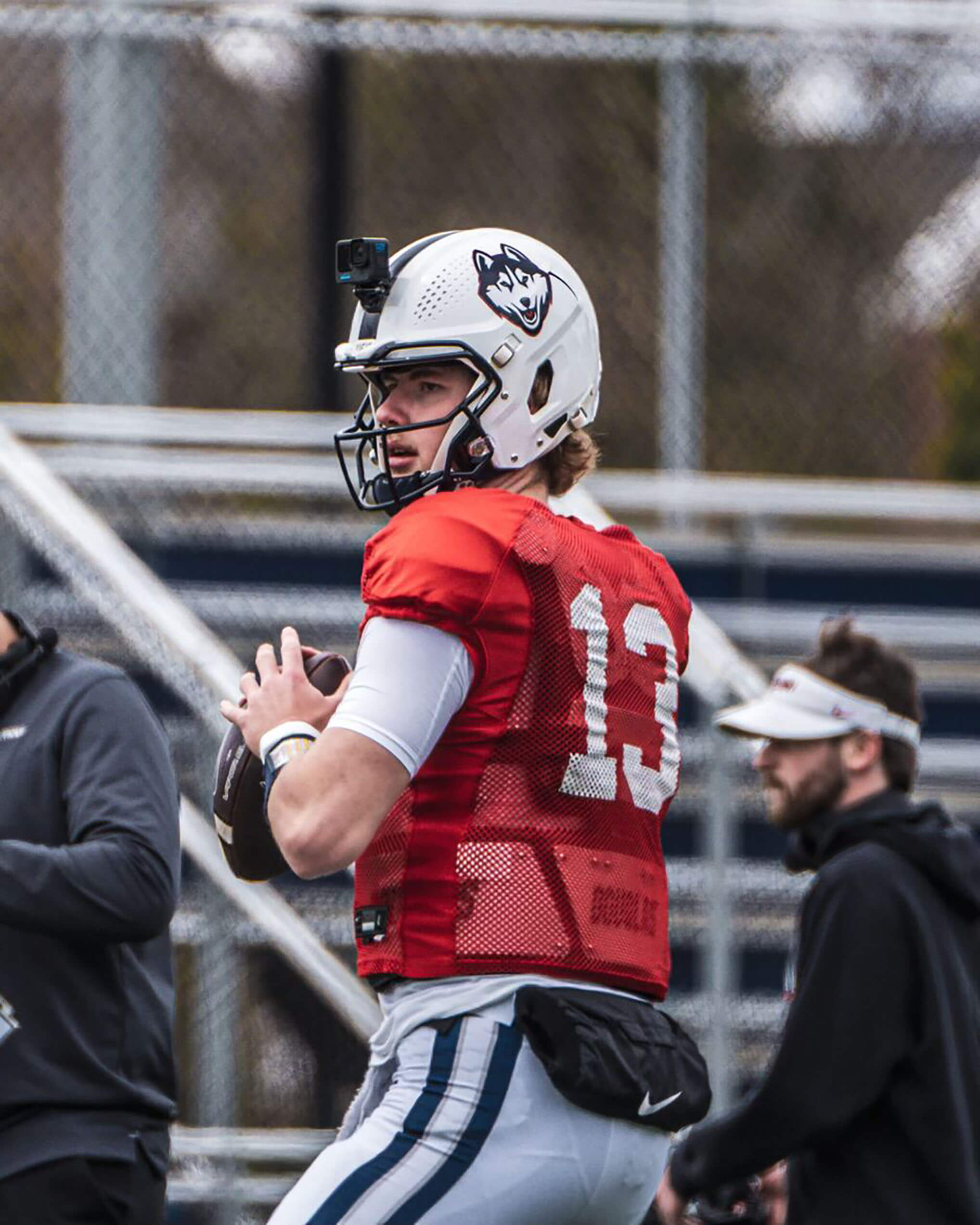 UConn Huskies Using GoPro Cameras on Football Helmets to Optimize Play Reading UConn Huskies Using GoPro Cameras on Football Helmets to Optimize Play Reading