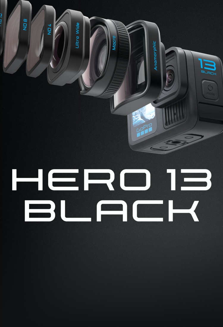 GoPro HERO13 Black (HBシリーズレンズ、パワフルなバッテリー)