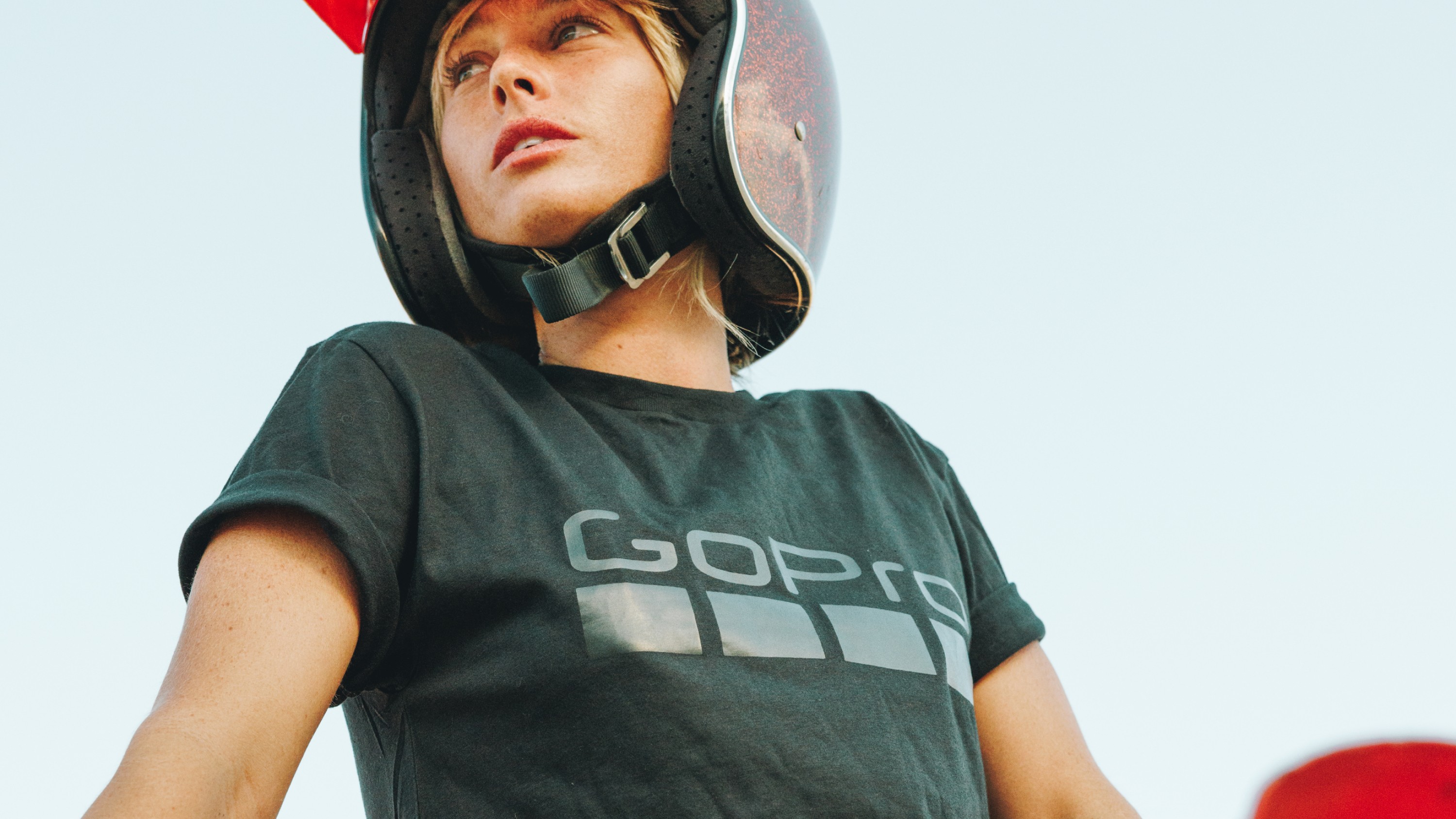 woman wearing GoPro After Party - Logo Graphic Tee