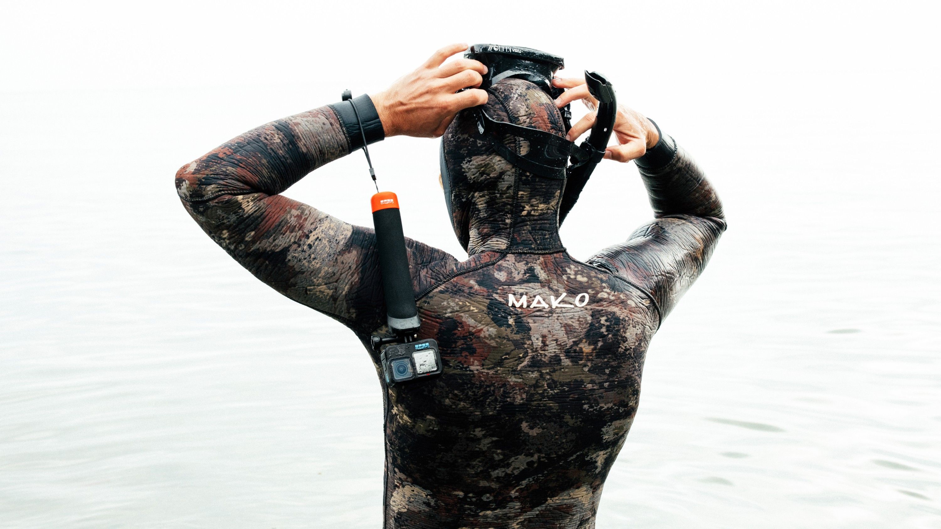 Snorkeler with GoPro The Handler - Floating Hand Grip Camera Mount