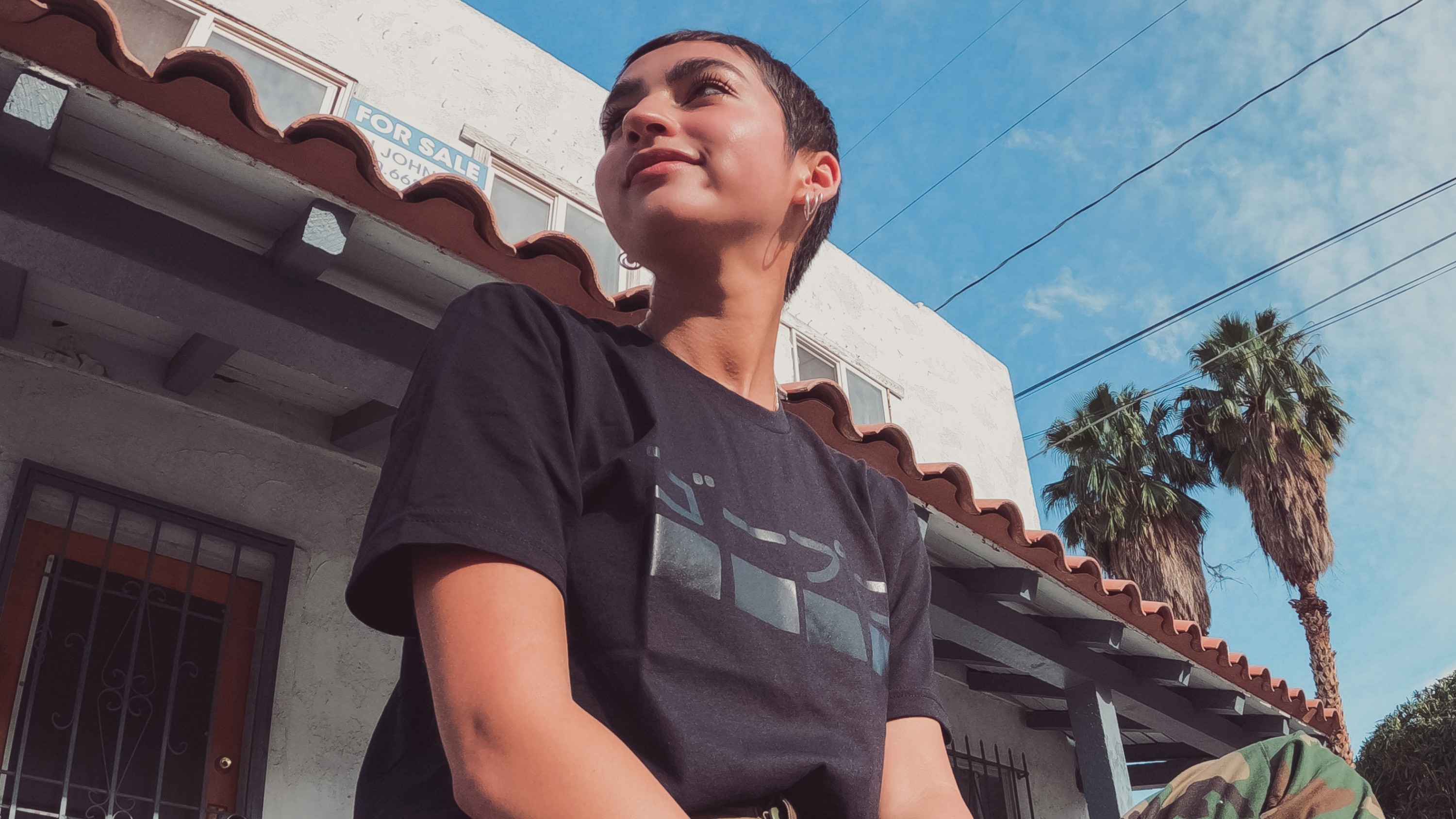 Person wearing GoPro Tokyo Nights – Japanese Logo T-Shirt