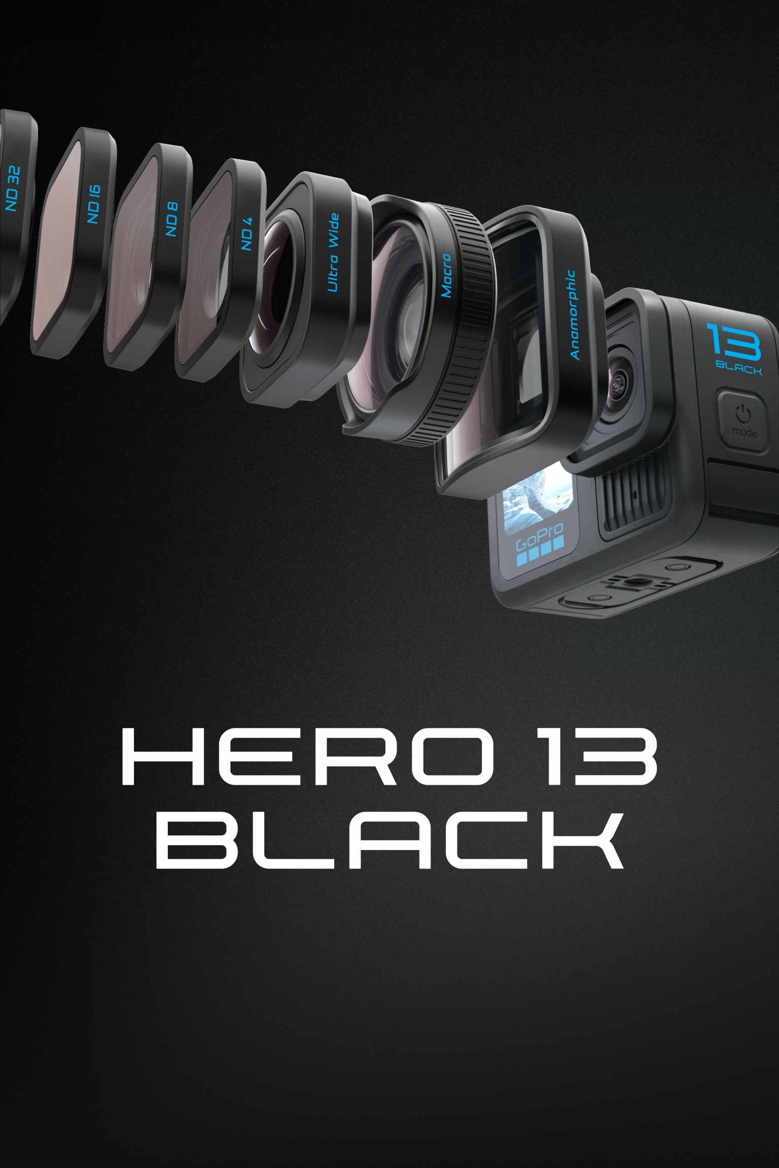 GoPro HERO13 Black (HB-Series Lenses + Powerful Battery)