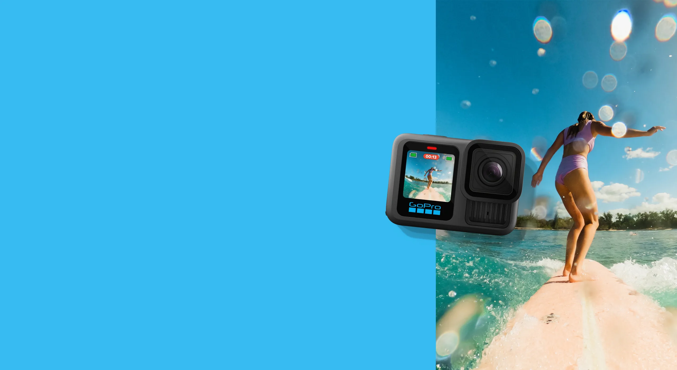 GoPro HERO13 Black en uso bajo el agua